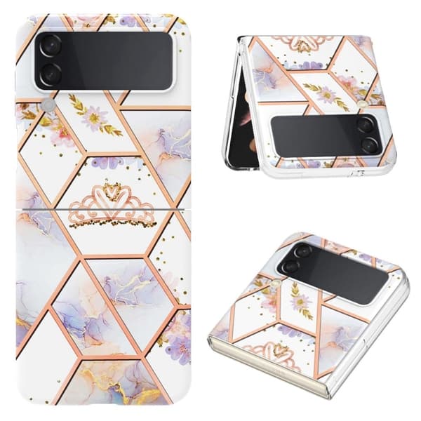Marble Samsung Galaxy Z Flip4 Etui - Krone