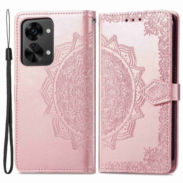 Mandala OnePlus Nord 2t Flippetui - Rose Gull