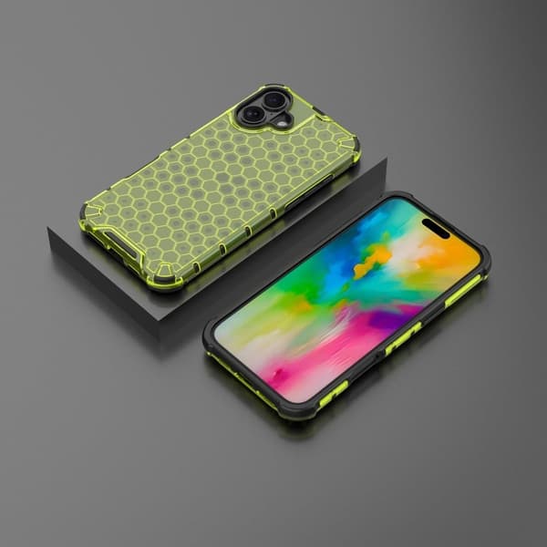Bofink Honeycomb iPhone 16 deksel - Grønn