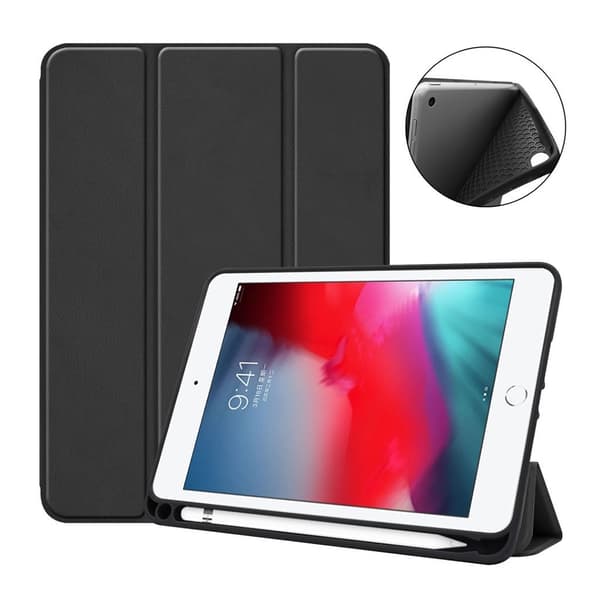 iPad Mini (2019) Foldbart Skinnetui - Svart