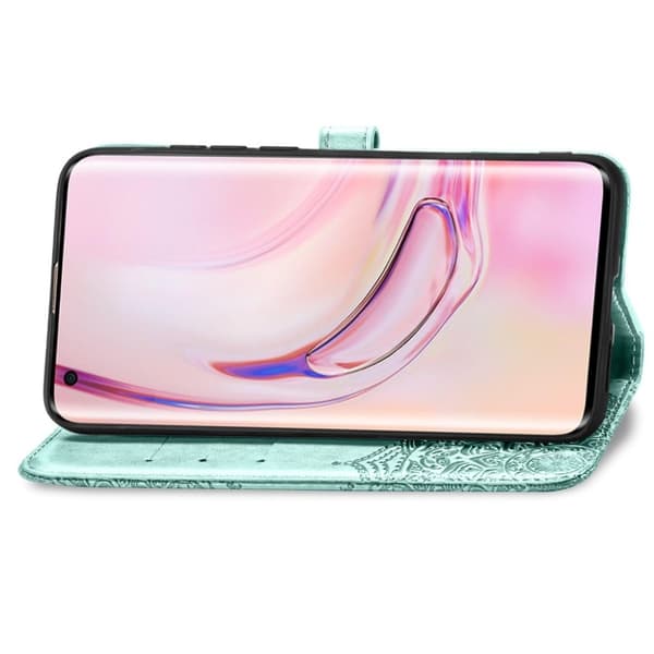 Mandala läder Xiaomi Mi 10 fodral - Grön