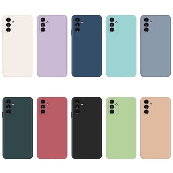 Avfasat gummerat droppskydd för Samsung Galaxy A13 5G - Cyan