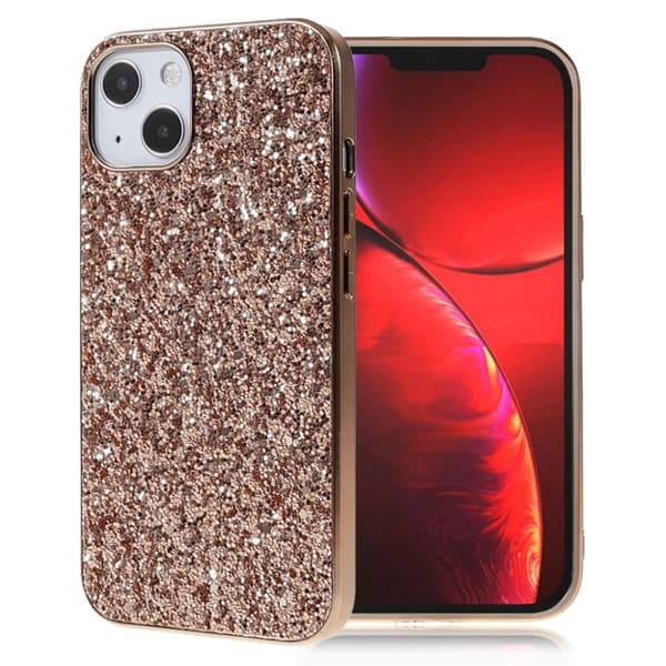 Glitter iPhone 13 cover - Lyserød