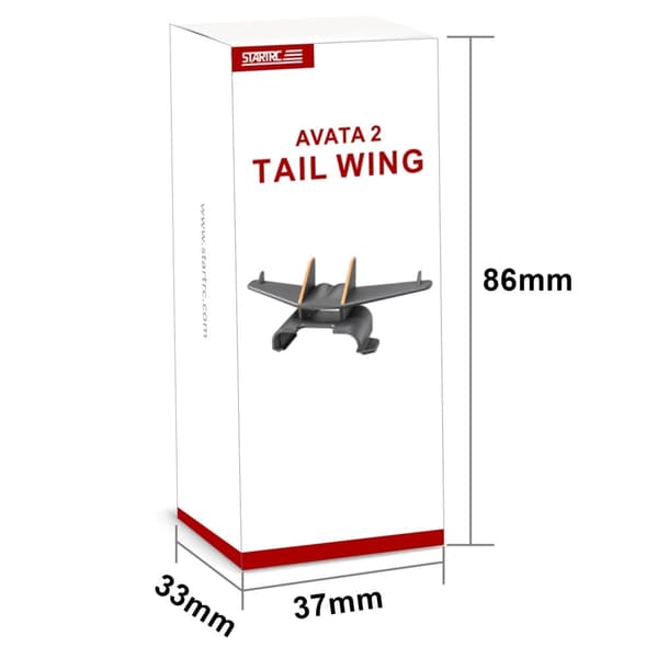 STARTRC 1139914 For DJI Avata 2 drone halevinge aerodynamikk ABS + PC bakvinge