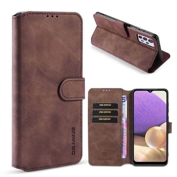 DG.Ming Samsung Galaxy A32 5G Retro Etui - Kaffe