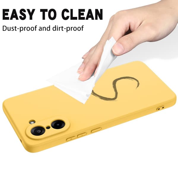 Matte Liquid OnePlus Nord CE5 silikone cover - Gul