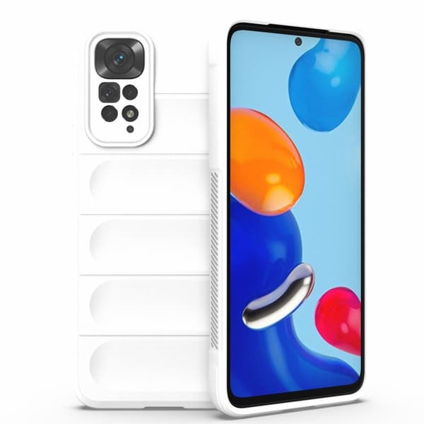Blødt grebsformet cover til Xiaomi Redmi Note 11S / Xiaomi Redmi Note 11 - Hvid