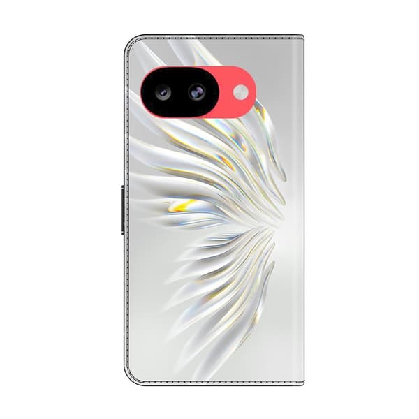 Plånboksfodral Google Pixel 10a mönstertryck stativ läderfodral med lock - Kristallvingar