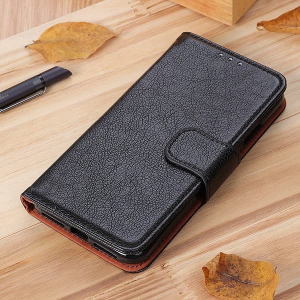 Neptune Læder Samsung Galaxy S25 Edge Flip etui - Sort