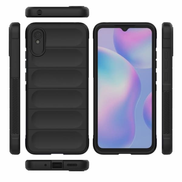 Mjukt greppformat Xiaomi Redmi 9A skal - Blå