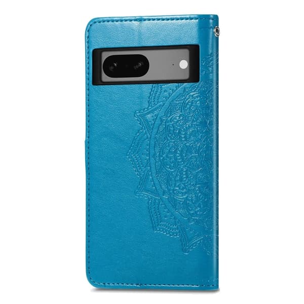 Mandala Google Pixel 7a Flippetui - Blå