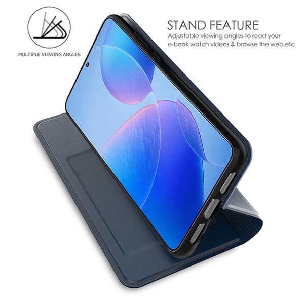 Glatt og tynt premium PU-skinnetui for iPhone 17 Pro Max - Blå