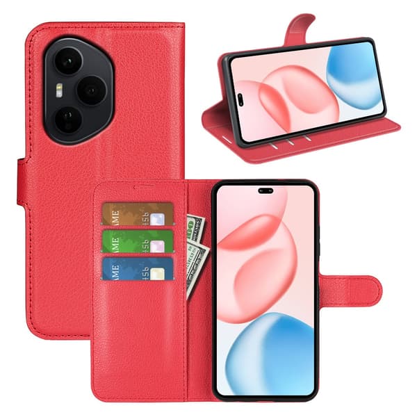 Classic Honor 400 Pro flip etui - Rød