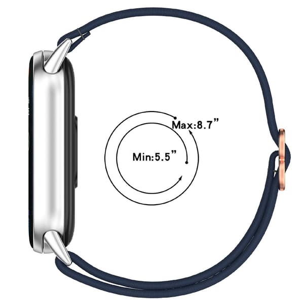 Urrem Xiaomi Smart Band 10 / 9 / 8 Elastisk vævet nylon håndledsrem - Sort
