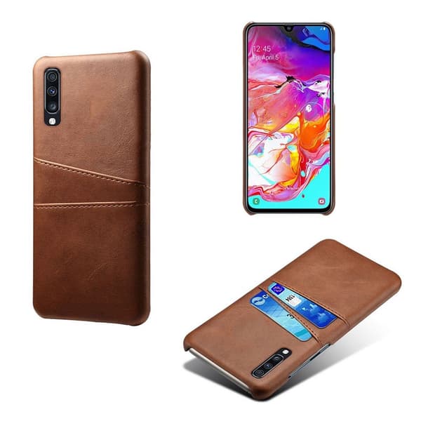 Dual Card Samsung Galaxy A70 deksel - Brown