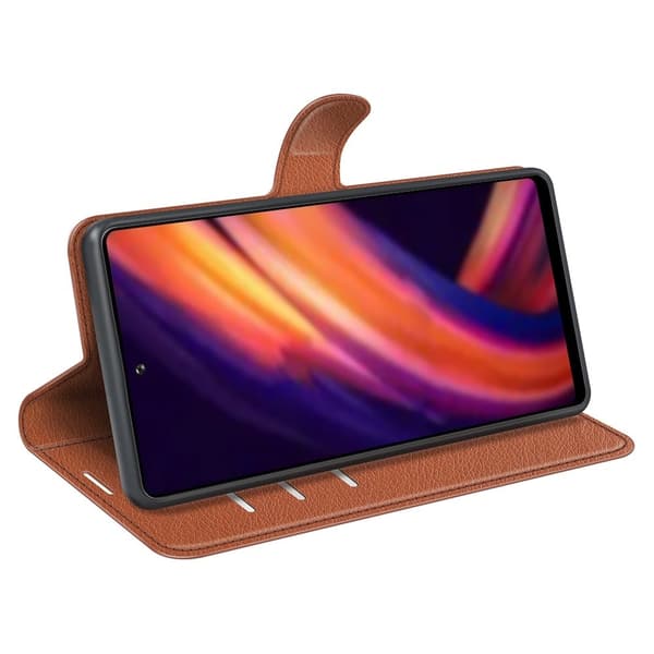 Classic Motorola Edge 30 Pro / Edge X30 Flip Etui - Brun