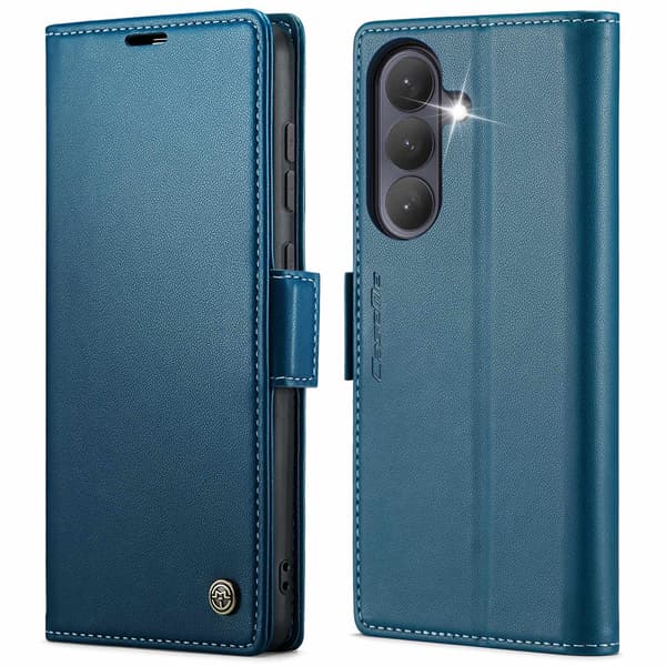 CaseMe Samsung Galaxy S26 smooth etui - Blå