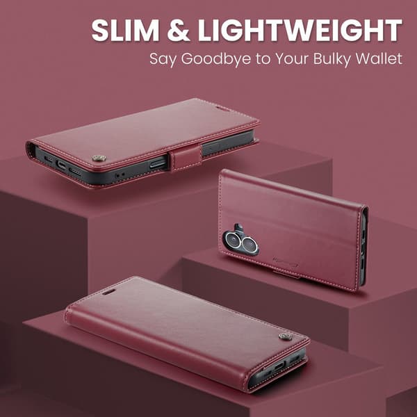 CaseMe iPhone 17 sileä kotelo - Punainen
