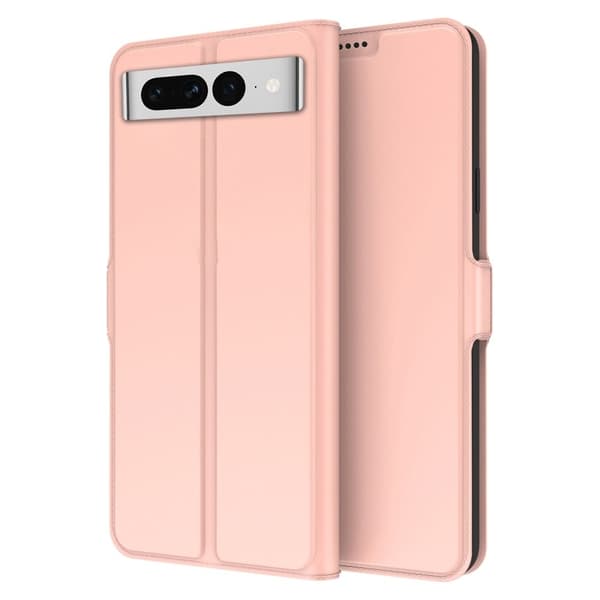 Glatt og tynt premium PU-skinnetui for Google Pixel 7 Pro - Rose Gull