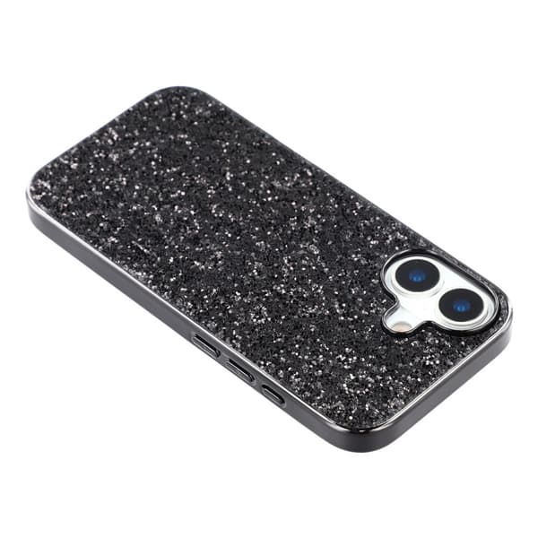 Glitter iPhone 17 kotelot - Musta
