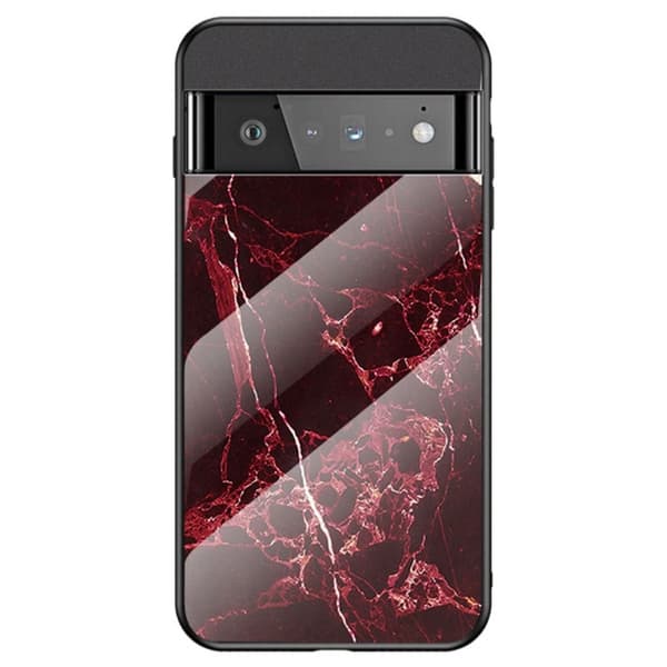 Fantasy Marble Google Pixel 7 Pro cover - Blodrød Marmor