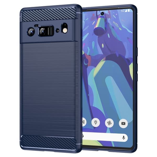 Carbon Flex Suojakotelo Google Pixel 6 Pro - Sininen