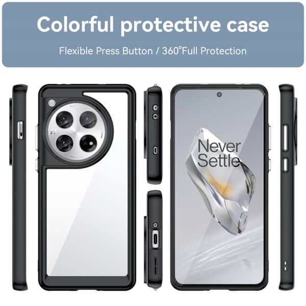 OnePlus 12 smart akryl cover - Sort