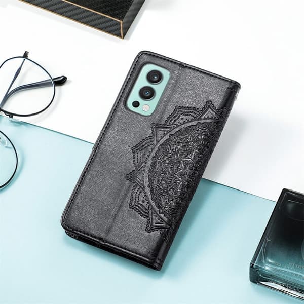 Mandala OnePlus Nord 2 5G Flip Etui - Sort
