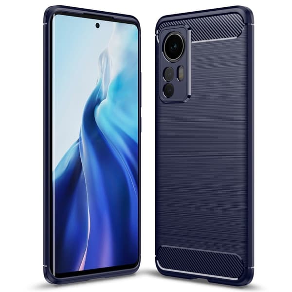 Carbon Flex Suojakotelo Xiaomi 12 - Sininen