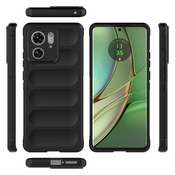 Mjukt greppformat Motorola Edge 40 skal - Mörkgrå