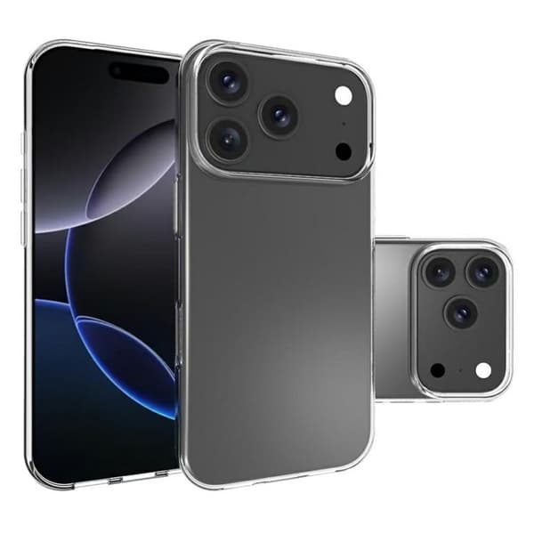 Erittäin ohut läpinäkyvä kotelo iPhone 17 Pro