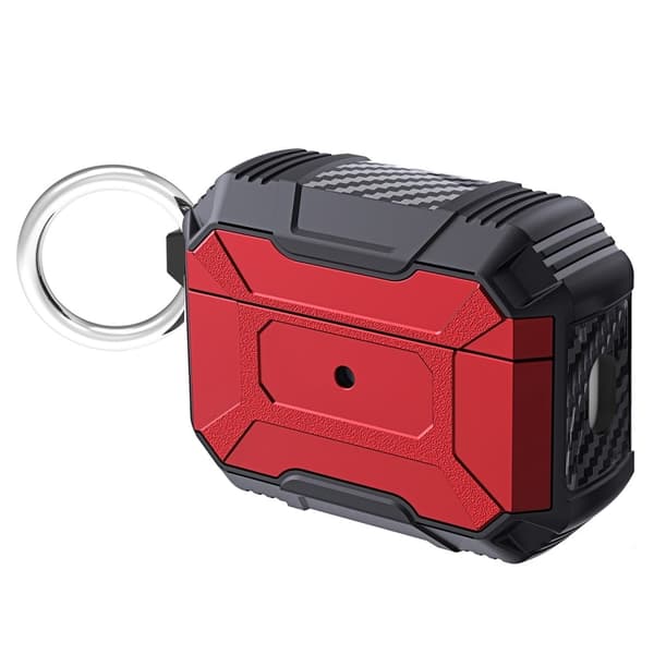 AirPods Pro 2-etui med karabinkrok - Rød