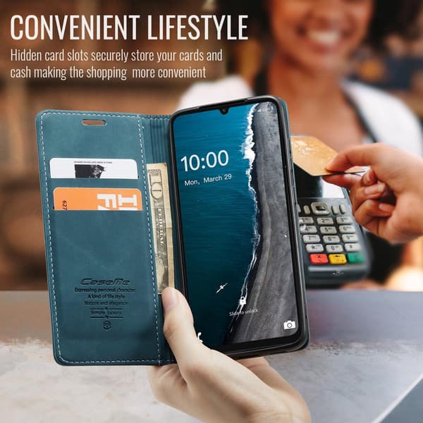 CaseMe Samsung Galaxy A07 smooth etui - Blå