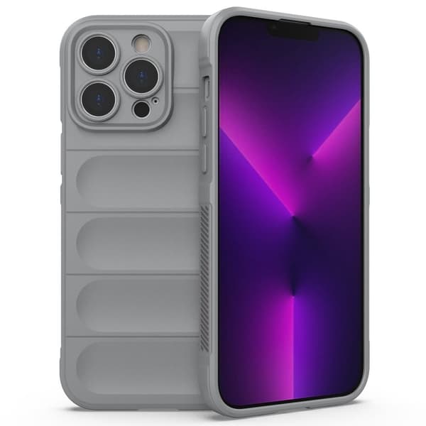 Deksel med mykt grep for iPhone 14 Pro Max - Lysegrå
