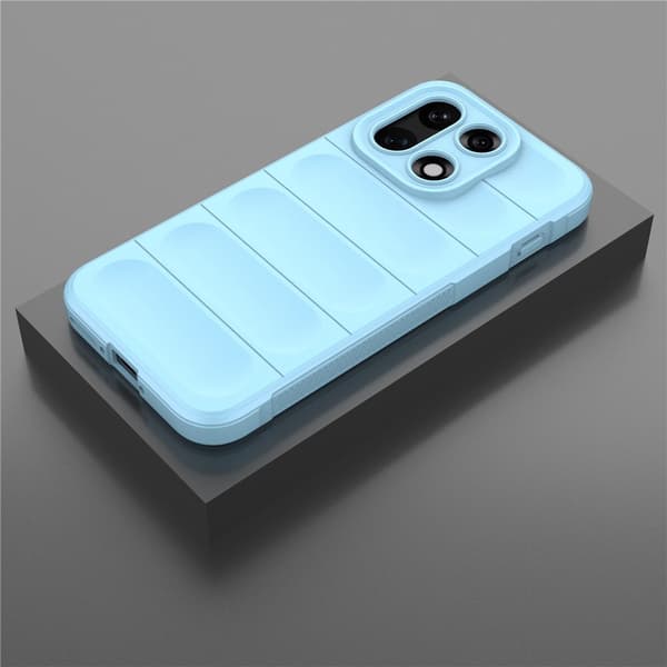 Mjukt greppformat OnePlus 15 skal - Baby Blå