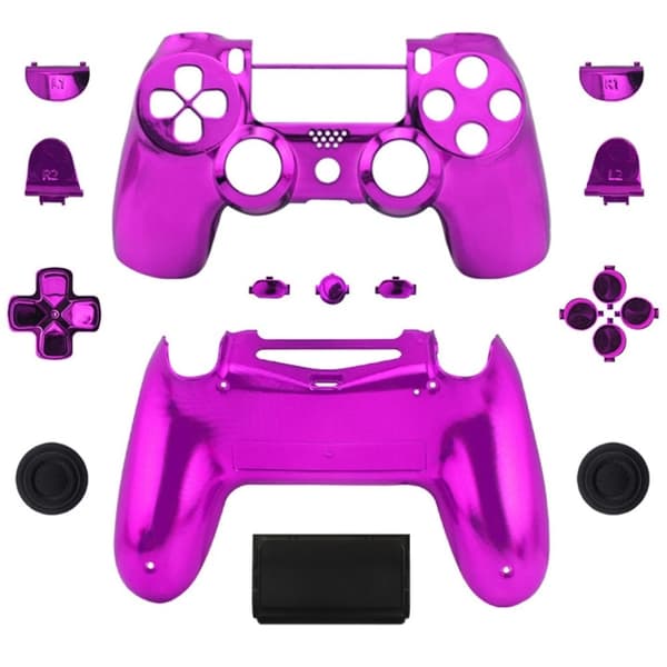DATA FROG Sony PS4 Slim PS4 JDM-040 Controller Grip Housing Shell Button Cover Cap - Lilla