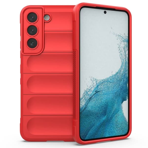 Blødt grebsformet cover til Samsung Galaxy S22 - Rød