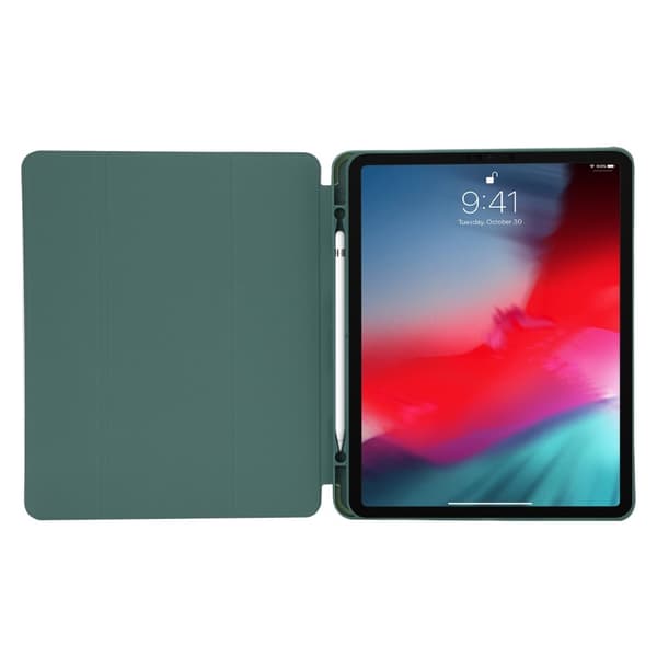 iPad Pro 12.9 (2022) / (2021) / (2020) tredubbelt läderfodral - Grå