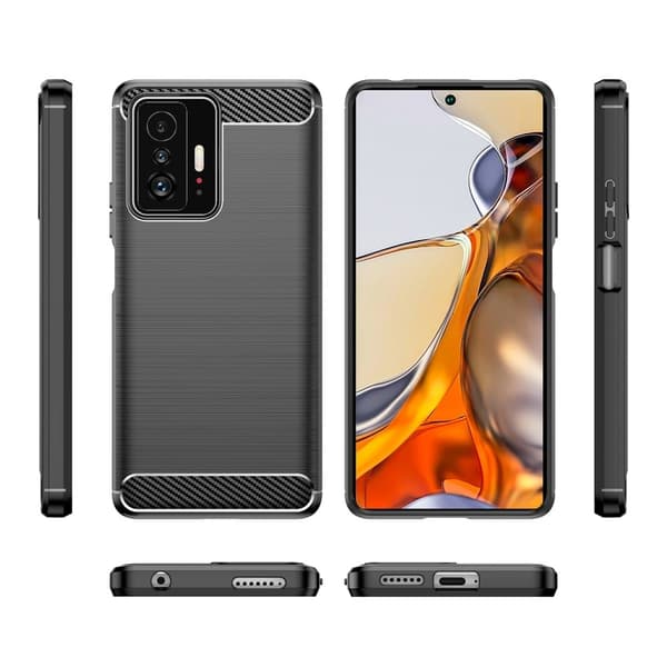 Carbon Flex Etui Xiaomi 11T / 11T Pro - Sort