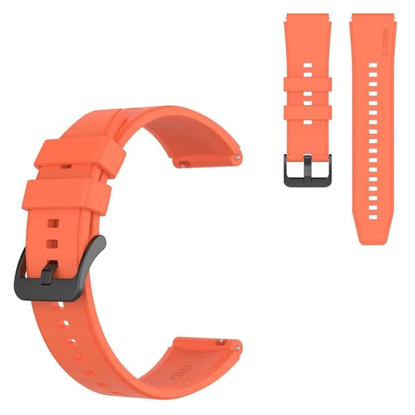 22 mm universal urrem i silikone - Orange