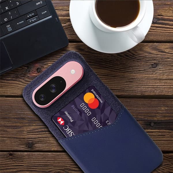 Bofink Google Pixel 10 Pro / Google Pixel 10 cover med kortholder - Blå