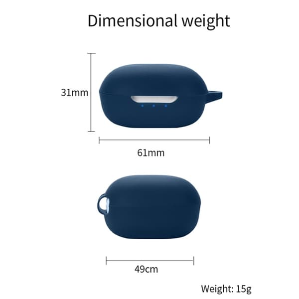 JBL T280 TWS silikonfodral med spänne - Röd