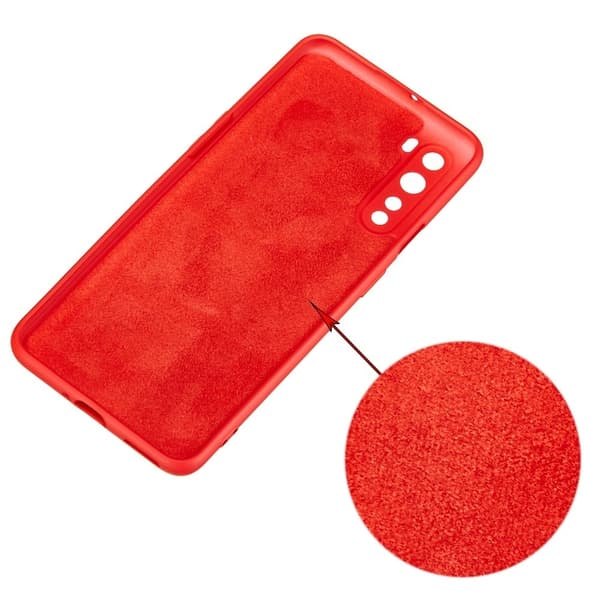 Matte Liquid silikone cover til OnePlus Nord - Rød