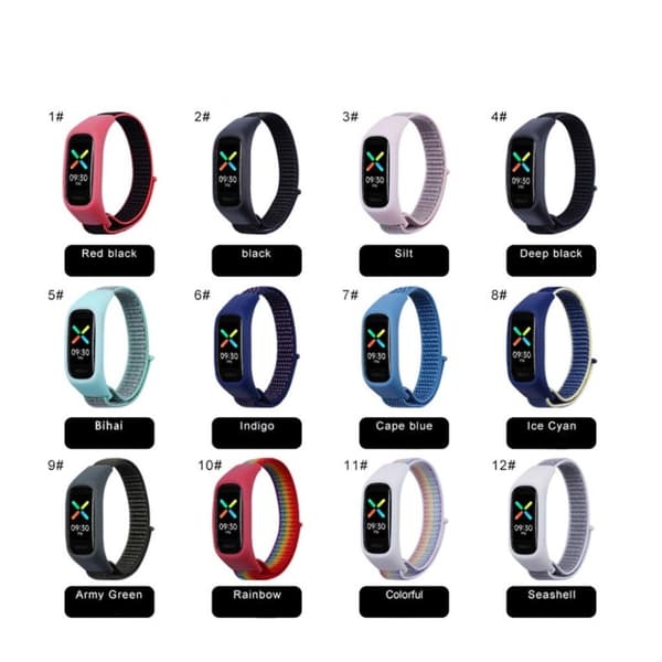 Oppo Band Style nylon urrem - Regnbuefarve
