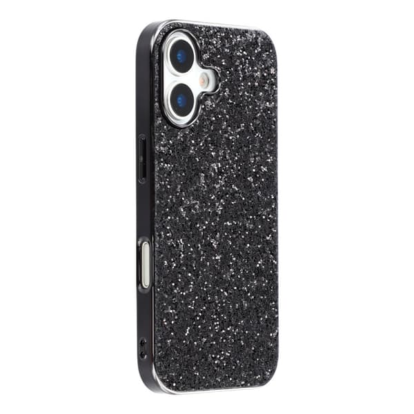 Glitter iPhone 17 kotelot - Musta