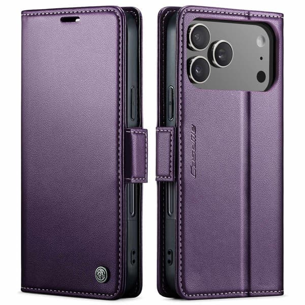 CaseMe iPhone 17 Pro glatt etui - Lilla