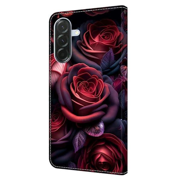 Wonderland Samsung Galaxy A57 flip etui - Sort Rose