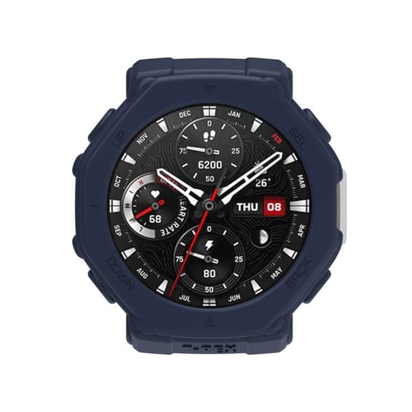 Huami Amazfit T-Rex 3 Anti Scratch Protective Case Fleksibelt urdeksel - Mørkeblå