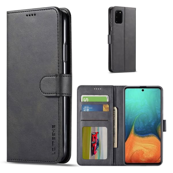 LC.IMEEKE Samsung Galaxy A41 Flip Etui - Sort