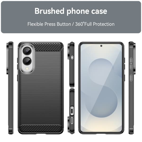 Carbon Flex Samsung Galaxy S25 Edge cover - Sort